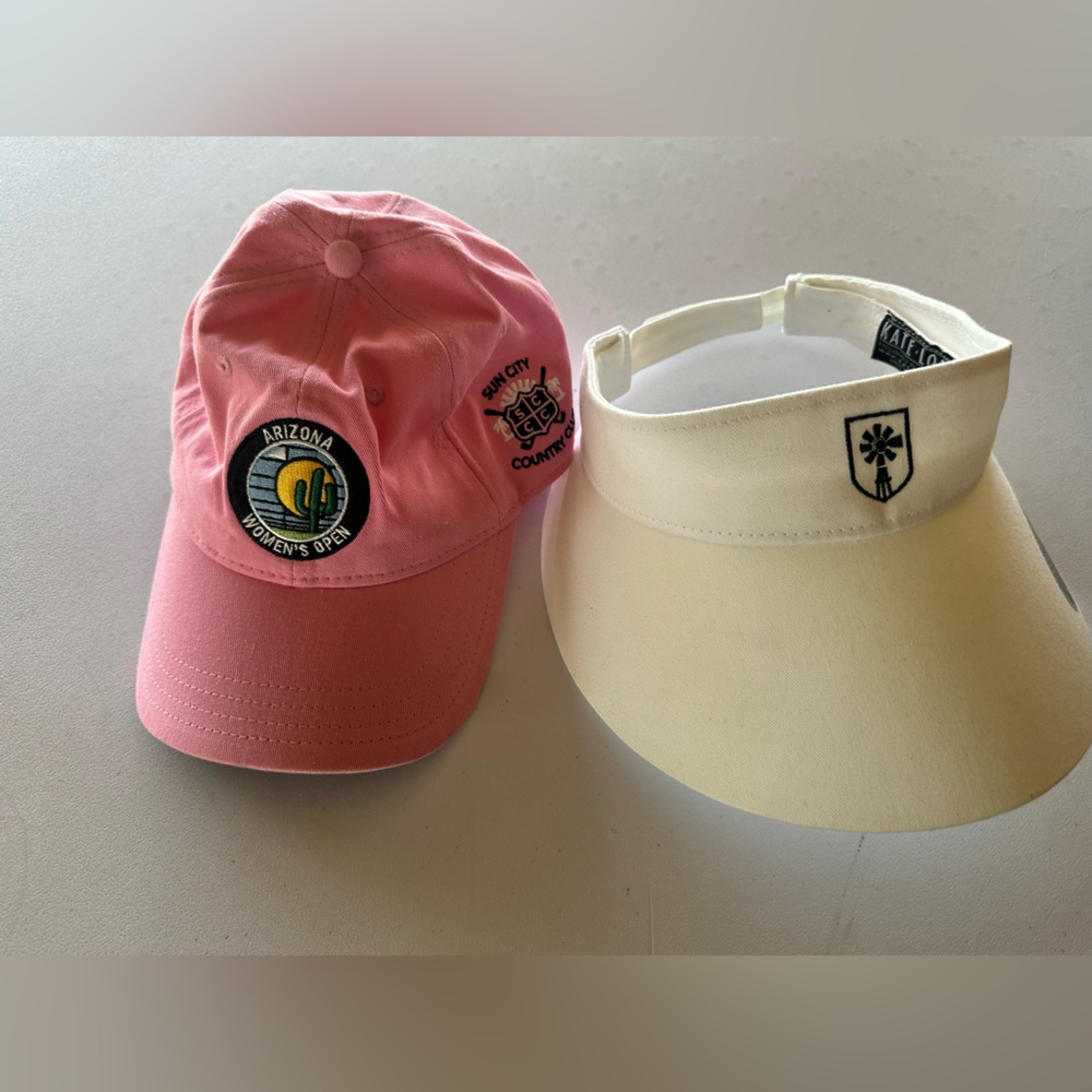Pink and White Women’s Caps Set